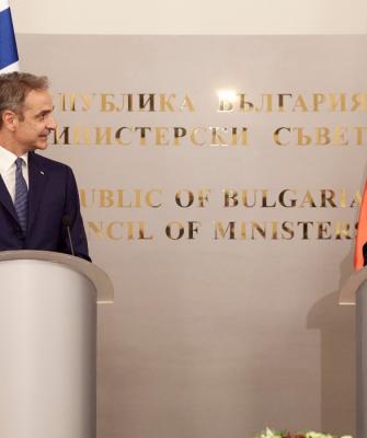 Kυριάκος Μητσοτάκης και Ρούμεν Ράντεφ