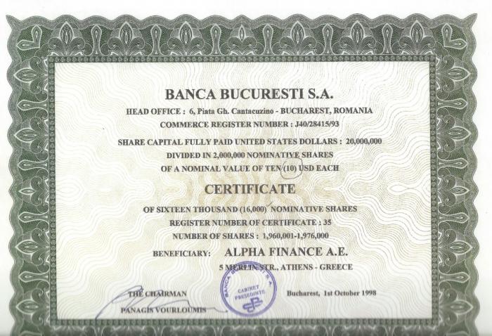 Alpha Bank, Banca Bucuresti