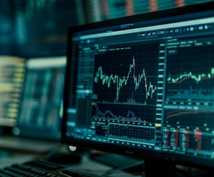 Γραφήματα χρηματιστηρίου οθόνη