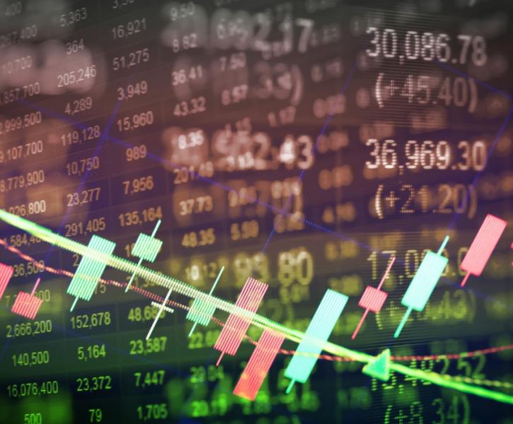 Χρηματιστηριακό γράφημα και αγορές μετοχών Χρηματιστηριακοί δείκτες γραφικά