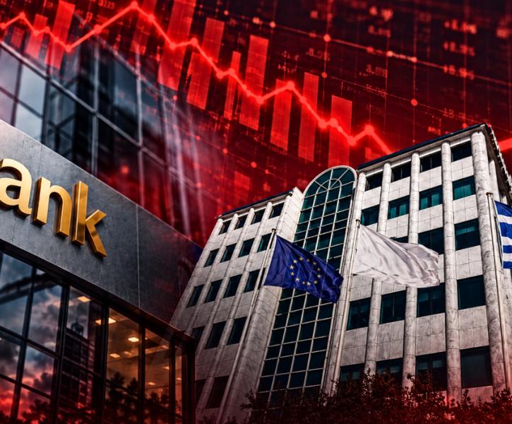 Πτώση τραπεζικών μετοχών