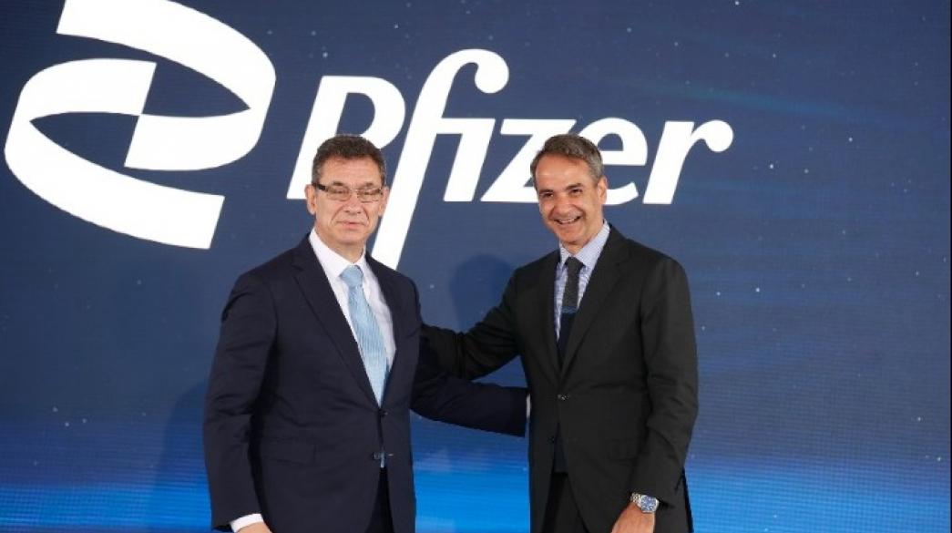 Kyriakos Mitsotakis, Albertos Bourla, Pfizer, Thessaloniki