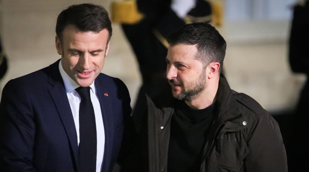 Macron, Zelensky, Ukraine, Oukrania, France, Gallia