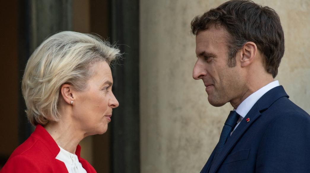 Von der Leyen, Emmanuel Macron, European Commission