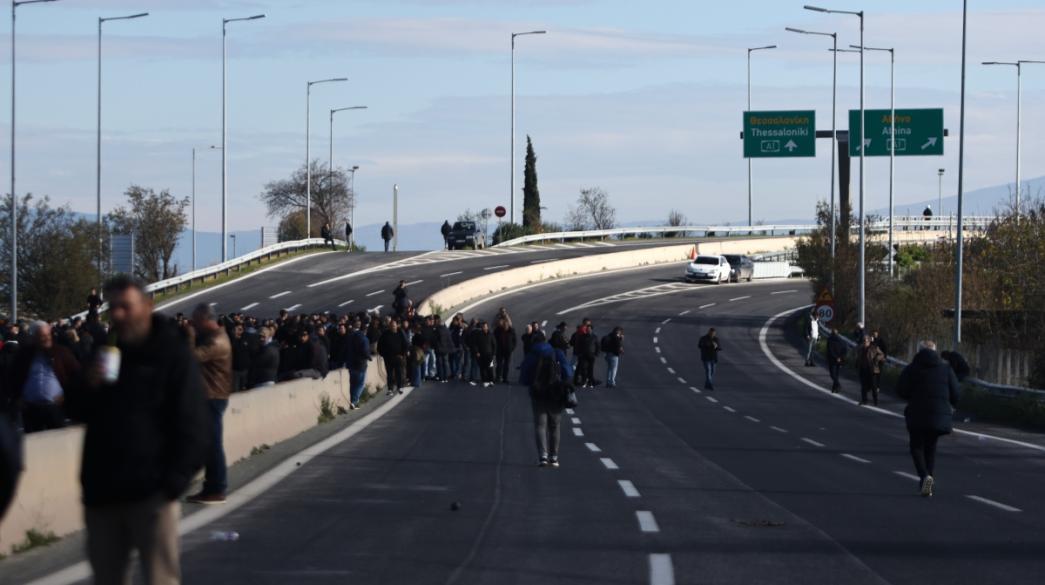 Διαμαρτυρία αγροτών Εθνική Οδός