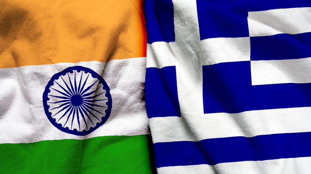 Σημαίες Ινδίας και Ελλάδας