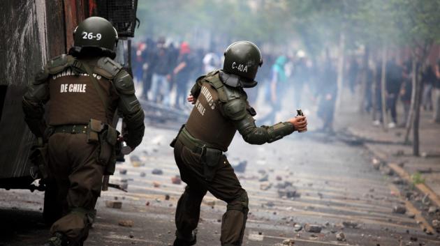 Αντιμετώπιση διαδηλώσεων Χιλή