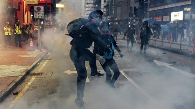 Διαδηλωτής στο Χονγκ Κονγκ