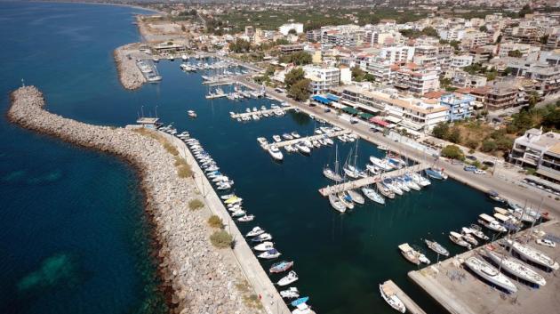 Μαρίνα Καλαμάτας αεροφωτογραφία
