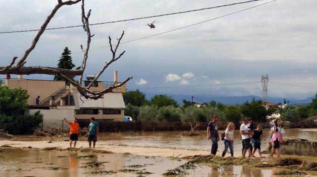 Πλημμύρα στην Εύβοια