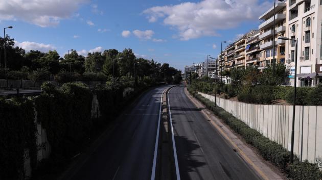 Άδειος δρόμος Αθήνας