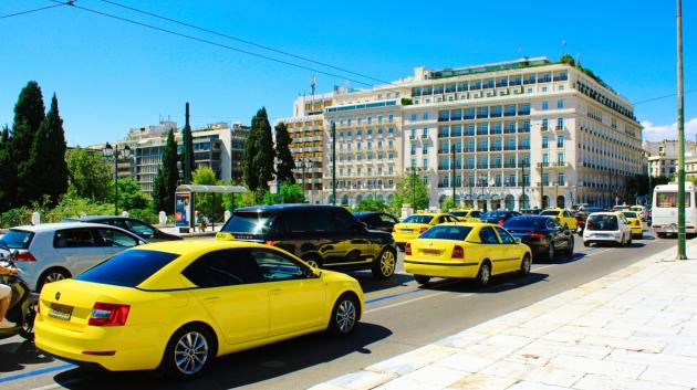 Κίνηση ταξί στο κέντρο