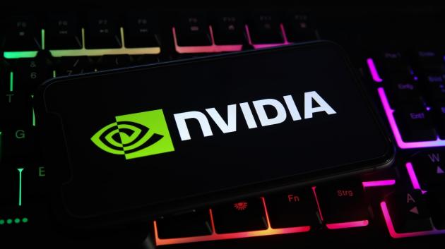 Λογότυπο Nvidia σε οθόνη