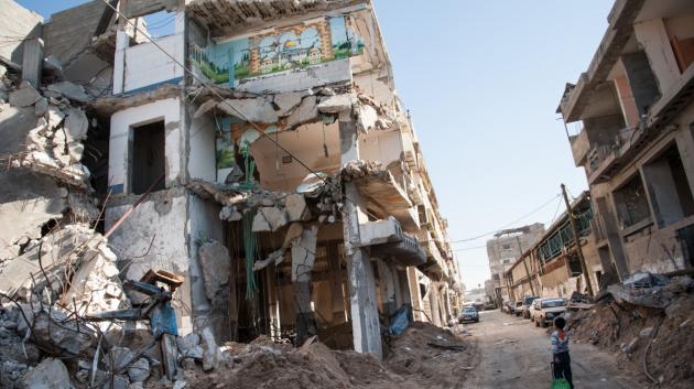 Κατεστραμμένο κτίριο Γάζα