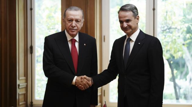 Κυριάκος Μητσοτάκης και Ρετζέπ Ταγίπ Ερντογάν