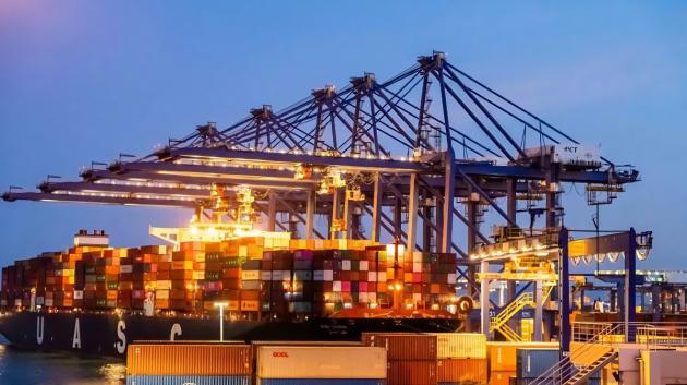 εμπορικό λιμάνι πλοίο