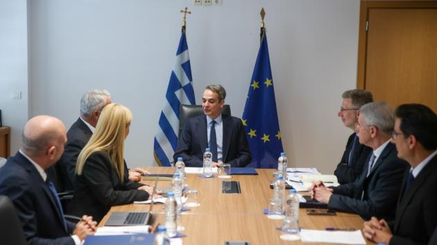 Κυριάκος Μητσοτάκης σε σύσκεψη