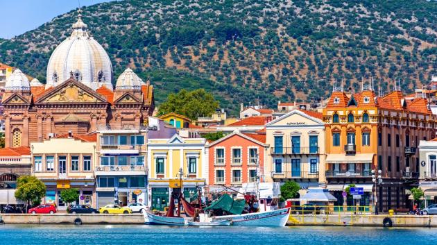 Μυτιλήνη προκυμαία κτίρια