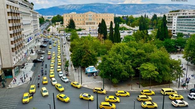 Απεργία ταξί στο κέντρο