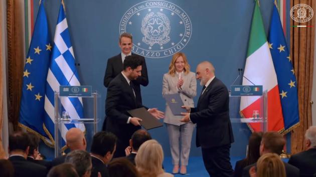 Κυριάκος Μητσοτάκης και Τζόρτζια Μελόνι