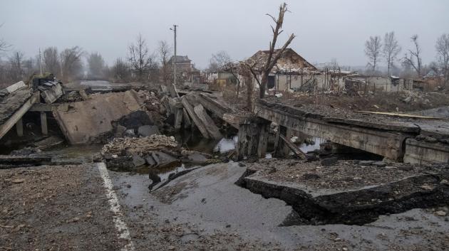 Κατεστραμμένη γέφυρα Ουκρανία