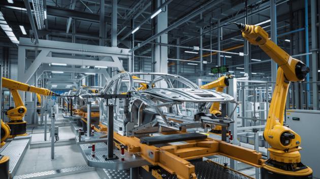Αυτοκινητοβιομηχανία ρομπότ γραμμή