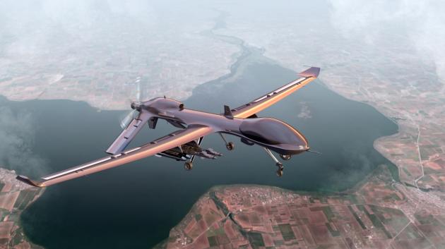 Στρατιωτικό drone στον αέρα