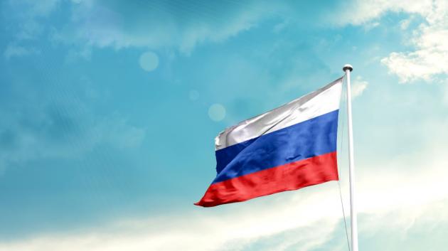 Σημαία Ρωσίας ουρανός
