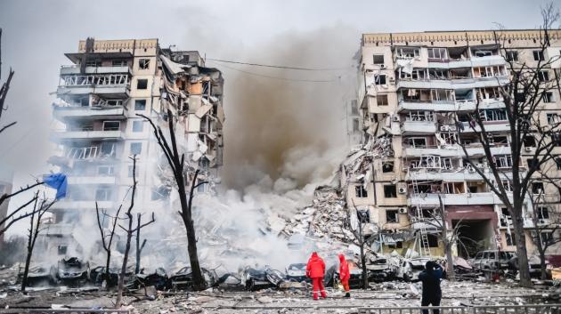 Κατεστραμμένο κτήριο Ντνίπρο