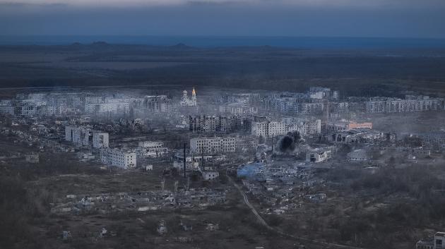 Αεροφωτογραφία Πόκροβσκ βομβαρδισμένο