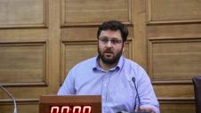 Ο Κώστας Ζαχαριάδης στη Βουλή Κώστας Ζαχαριάδης ομιλεί