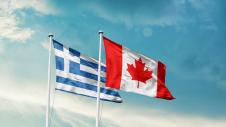 Οι σημαίες της Ελλάδας και του Καναδά Ελλάδα, Καναδάς