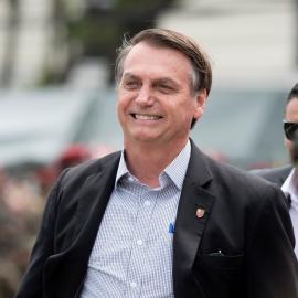 Ζαΐρ Μπολσονάρου χαμογελάει