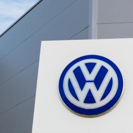 Λογότυπο Volkswagen κτήριο