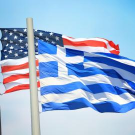 Σημαίες ΗΠΑ και Ελλάδας