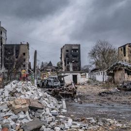 Κατεστραμμένα κτίρια Ουκρανία