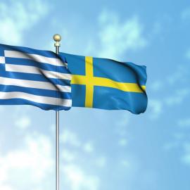Σημαίες Ελλάδας Σουηδίας