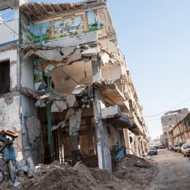 Κατεστραμμένο κτίριο Γάζα