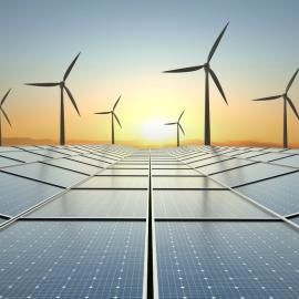 Ανανεώσιμη ενέργεια ηλιοβασίλεμα