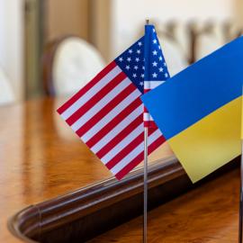 Σημαίες ΗΠΑ Ουκρανίας