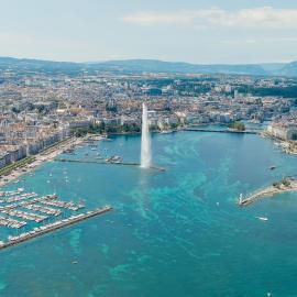 Γενεύη λίμνη σιντριβάνι