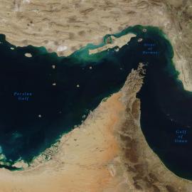 Στενό του Ορμούζ δορυφορική φωτογραφία