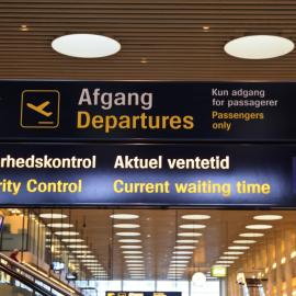 Πινακίδα αεροδρομίου Δανίας
