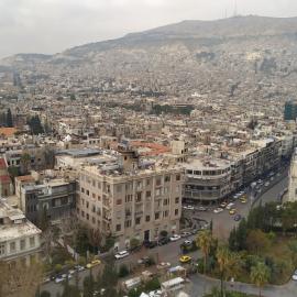 Πόλη Δαμασκός πανόραμα