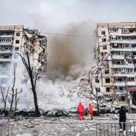 Κατεστραμμένο κτήριο Ντνίπρο