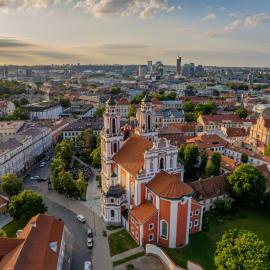 Πανοραμική της Παλιάς Πόλης Βίλνιους Βίλνιους πανοραμική θέα
