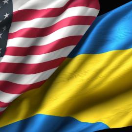 Σημαίες ΗΠΑ Ουκρανίας