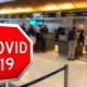 Σήμα COVID-19 αεροδρόμιο